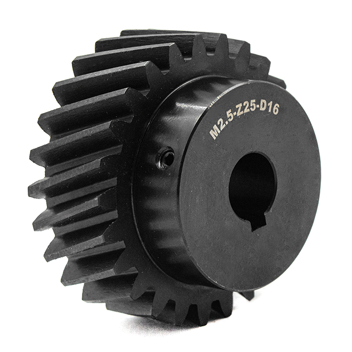 Шестерня косозубая M2,5-Z25-16 фланец 15мм