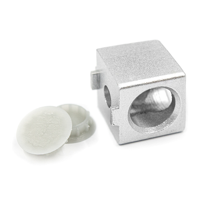 2-х сторонний кубический соединитель 20х20, паз 6 (тип2020)