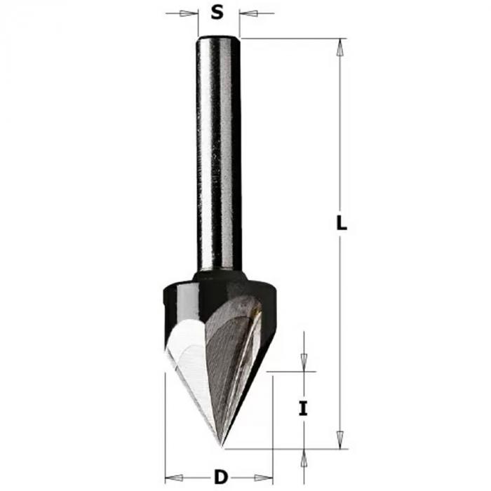 Фреза CMT серия PRO V-образная 958.1311