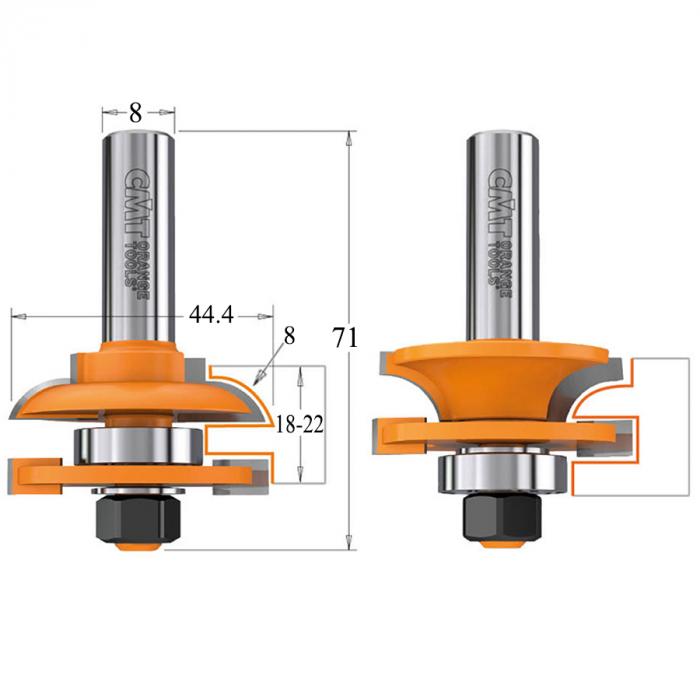 Фреза CMT шип-паз 991.001.11
