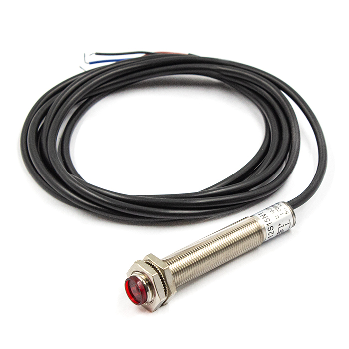 Оптический датчик (диффузионный) LS-12S15N1, дист.0-15см, NPN NO, 8-24VDC