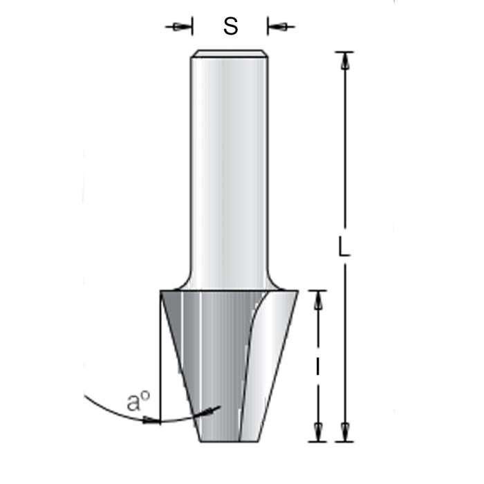 Фреза с торцевым подшипником для снятия фаски 1031139