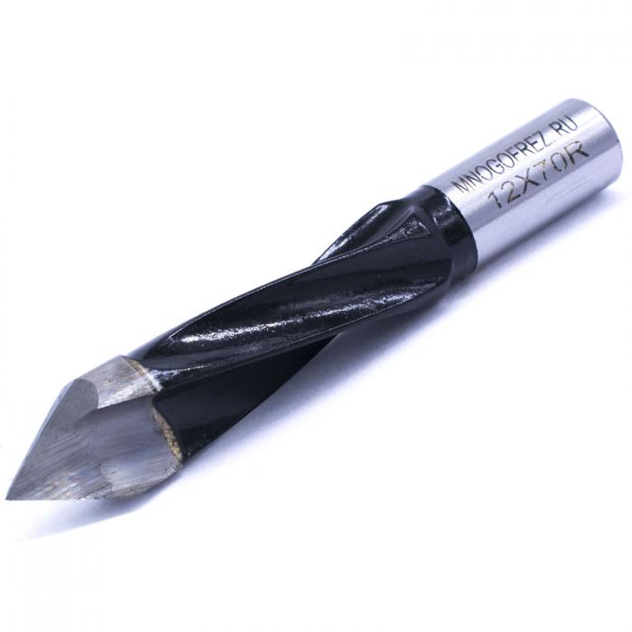 Сверло присадочное усиленное "сквозное" Mnogofrez KJ2-V80208R