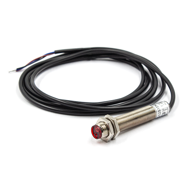 Оптический датчик (диффузионный) LS-12S15N2, дист.0-15см, NPN NC, 8-24VDC