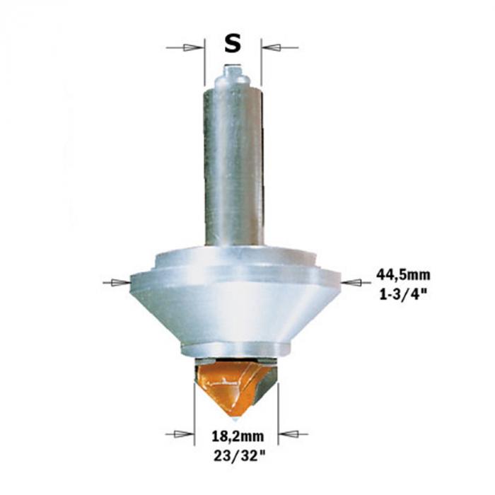 фреза CMT концевая для гравировки по шаблонам c подш. RCS-BIT8