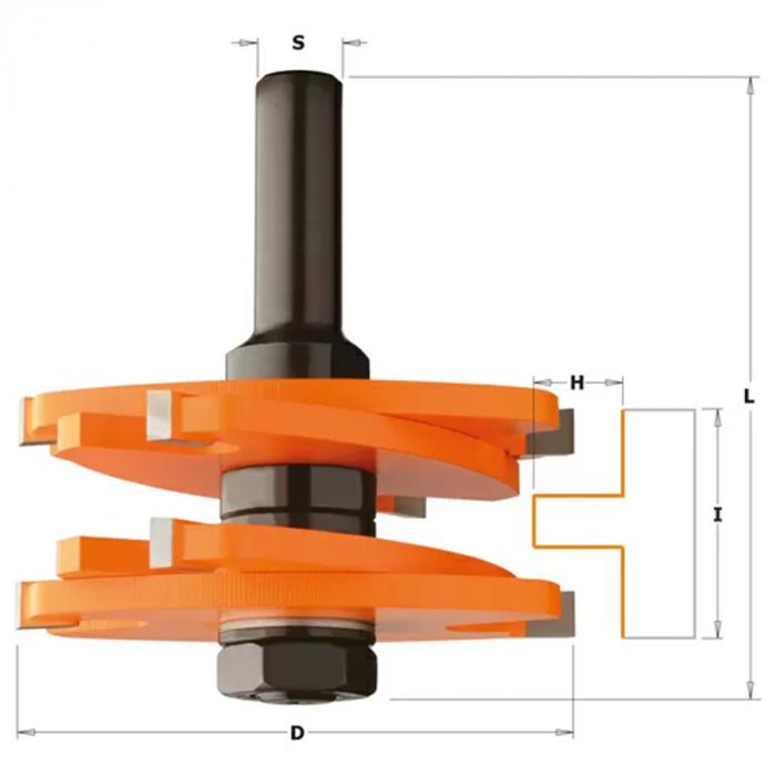 Фреза CMT пазовая 900.627.11