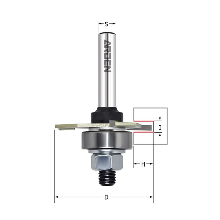 Фреза ARDEN пазовая со сменным диском 7048213