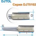 Прямые пазовые фрезы DJTOL с дюймовым хвостовиком