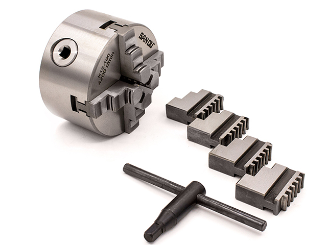 Патрон токарный K12-100 с 4 кулачками