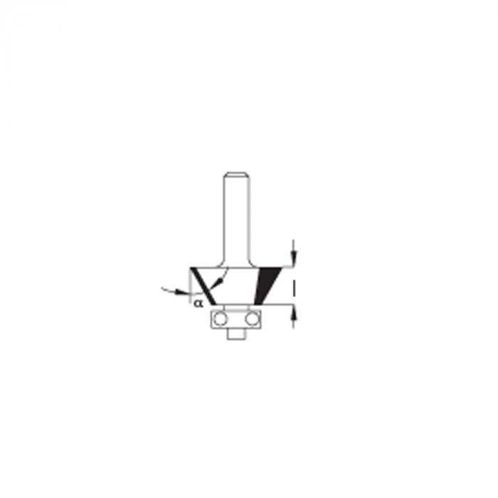 Фреза WPW для снятия фаски с нижним подшипником SL34502