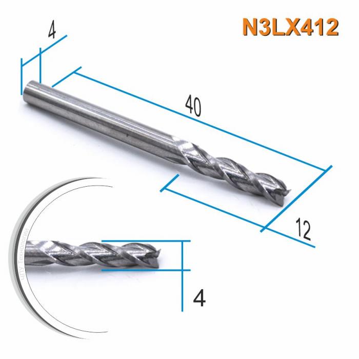 Фреза спиральная трехзаходная DJTOL N3LX412