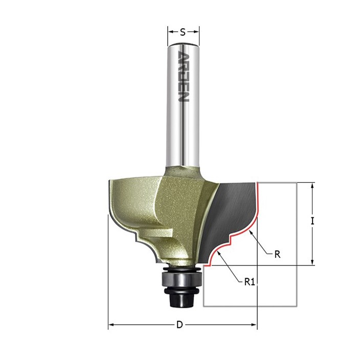 Фреза ARDEN фигурная "Классический гусёк" 311831A