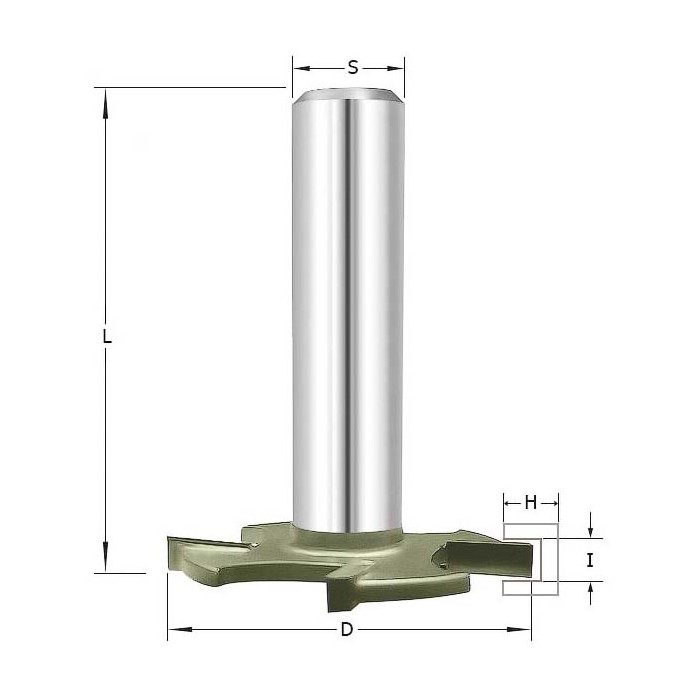 Фреза ARDEN пазовая Т-образной формы A1610074S8
