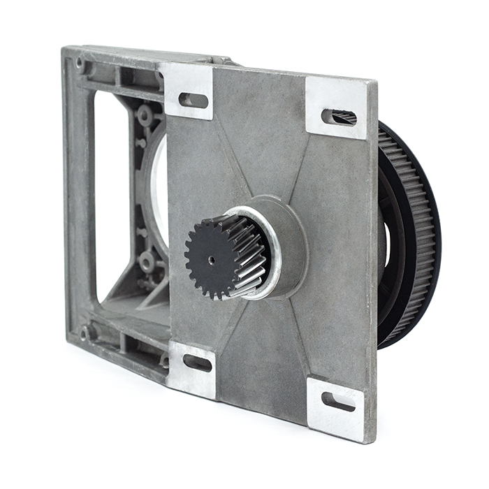 Ременной редуктор 1:3 модуль 2 косозубая рейка