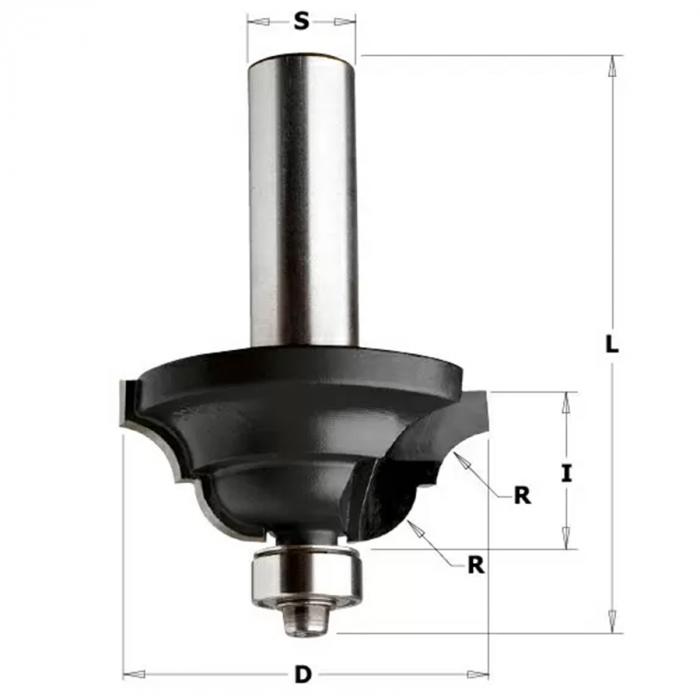 Фреза CMT PRO римский профиль 941.4318