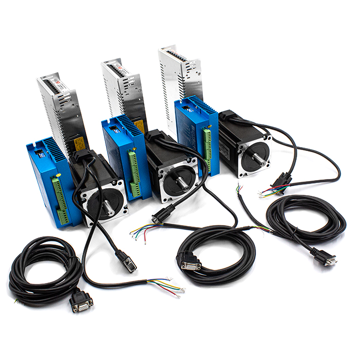 Комплект 3 ШД с энкодером HBS86H+86HSE8.5N +400w