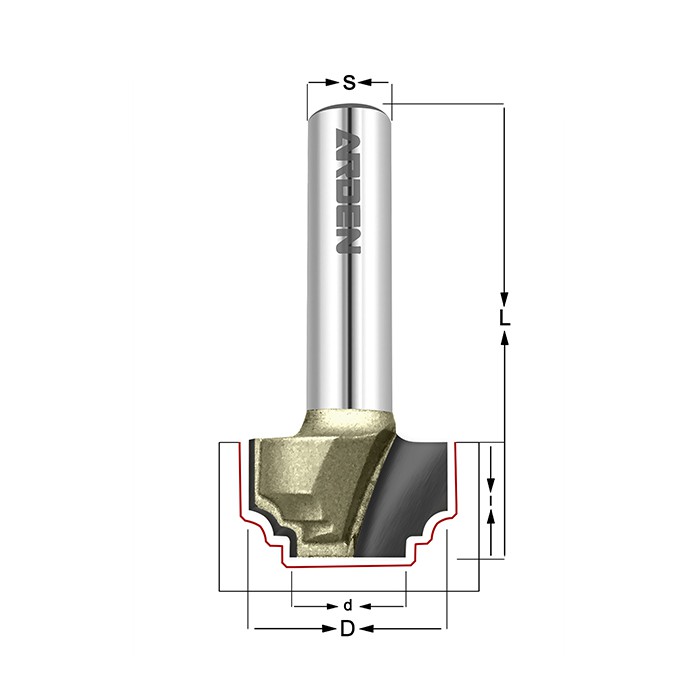 Фрезы ARDEN "Декоративный гусёк" 212815