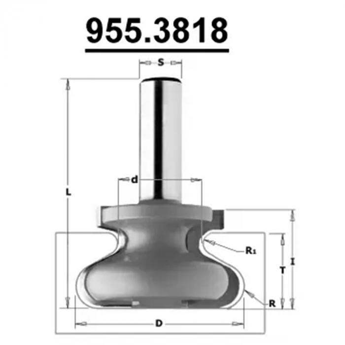 Фреза CMT PRO для ручек 955.3818