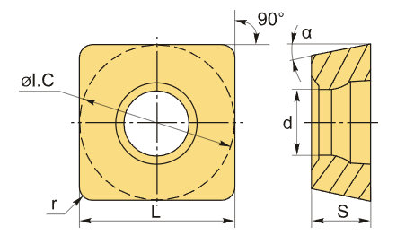 SCMT120408-TM G8125H пластина для точения