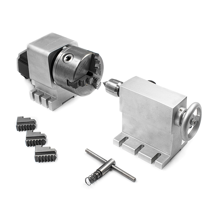 Поворотная ось CL100-10-100A 100мм патрон 3кл. цилиндрический редуктор