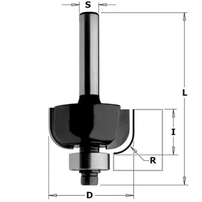 Фреза CMT Contractor галтельная с нижн. подш. K937-380