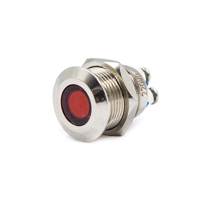 Индикатор 12 мм, 220V (красный)