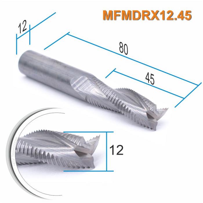 Фреза Mnogofrez спиральная трехзаходная MFMDRX12.45