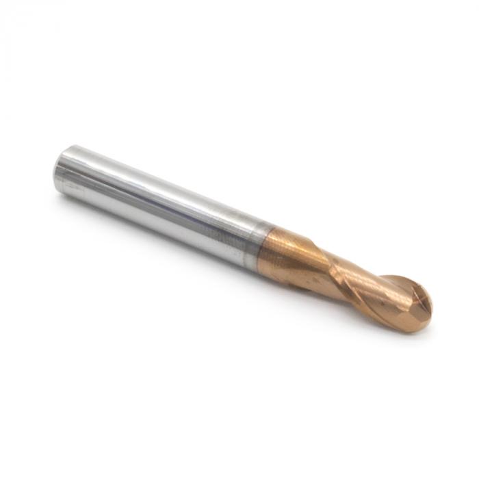 Фреза спиральная двухзаходная сферическая с покрытием AlTiN DJTOL AS2QX06