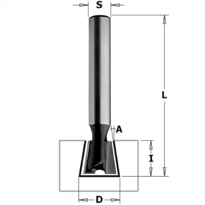 Фреза CMT Contractor ласточкин хвост K918-127