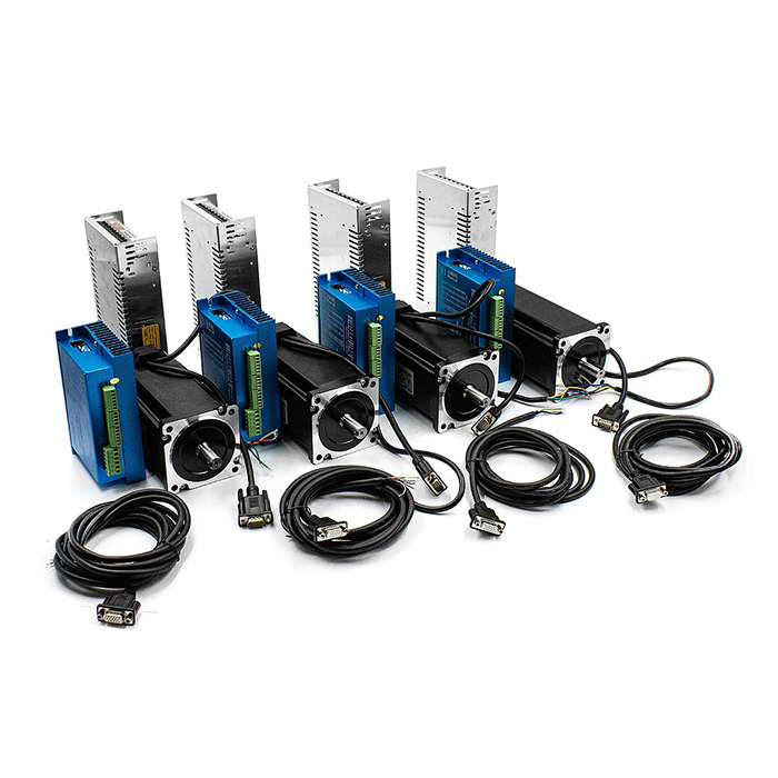 Комплект 4 ШД с энкодером HBS86H+86HSE12N +400w