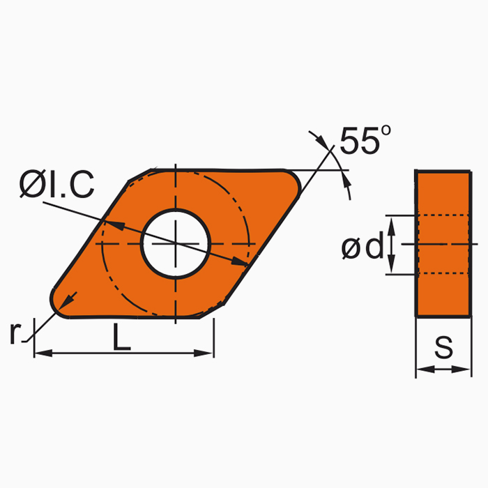 Пластина DNGG150404-FJ VP15TF