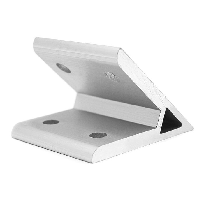 Угловой алюминиевый соединитель 45⁰ 60х60х52, паз 8 (тип 4040)