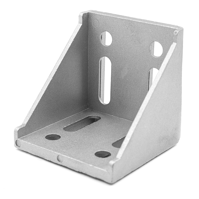 Угловой алюминиевый соединитель 80х80В, паз 8