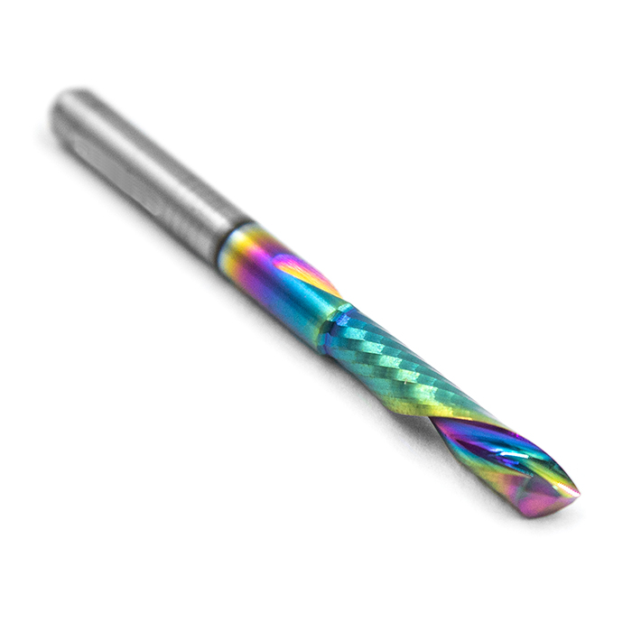 Фреза спиральная однозаходная стружка вниз MF1LXD3.15-DLC