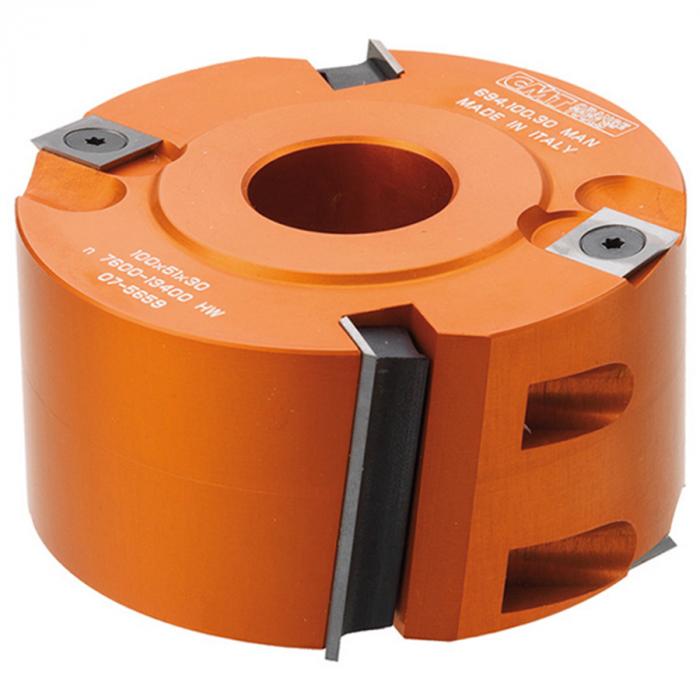 Фреза CMT четвертная насадная смен.ножи (кейс) 694.125.40