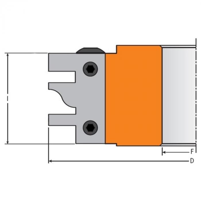 695.014A Комплект 2 ножей HM CMT 40x25x2 (A) для 694.014
