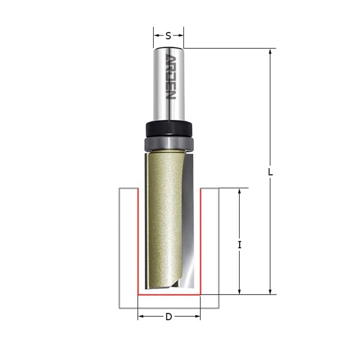 Фреза ARDEN обгонная с верх. подш. 152230B