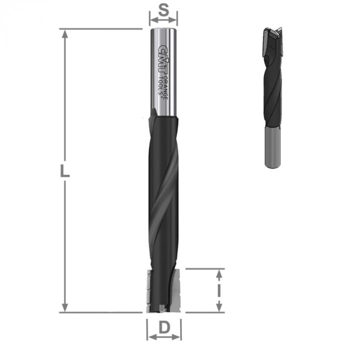 Фреа CMT для паза под замок со стружколомом S161.161.11