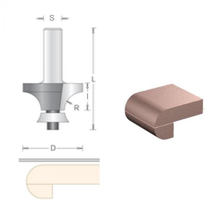 Фреза Dimar для скругления с радиусным подшипником 1594109