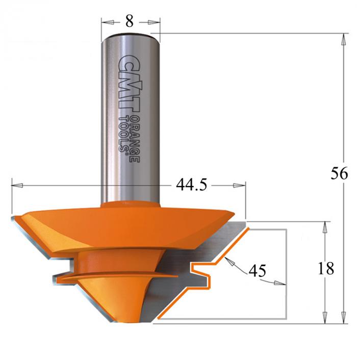 Фреза CMT для углового сращивания 955.009.11