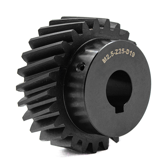 Шестерня косозубая M2,5-Z25-19 фланец 15мм