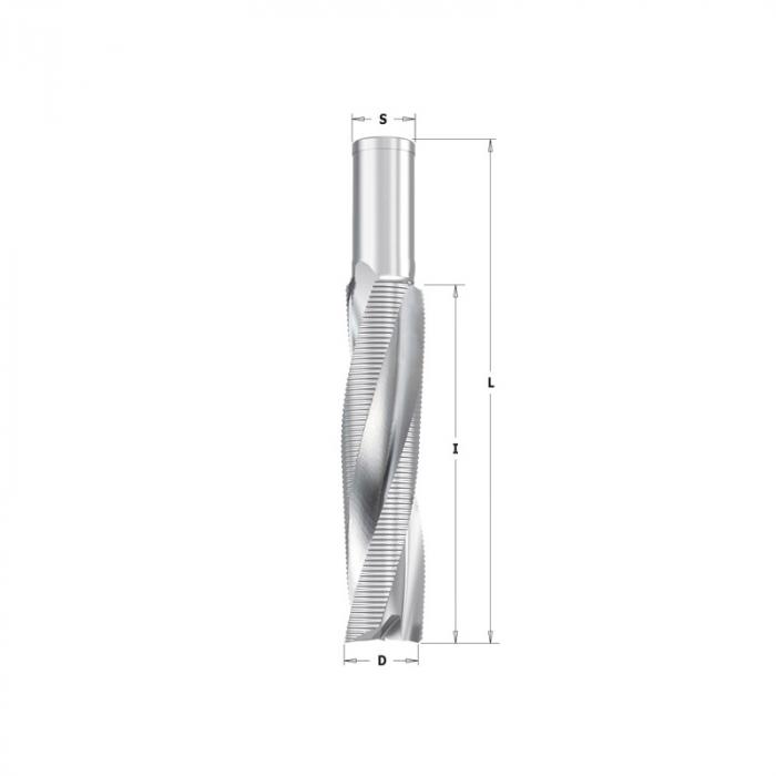 Фреза CMT спиральная трехзаходная со стружколомом 195.500.51