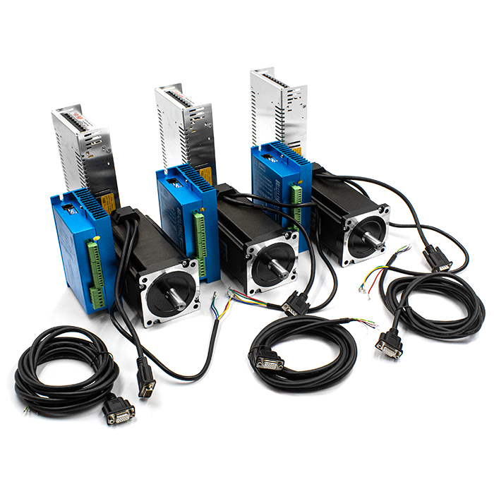 Комплект 3 ШД с энкодером HBS86H+86HSE12N +400w