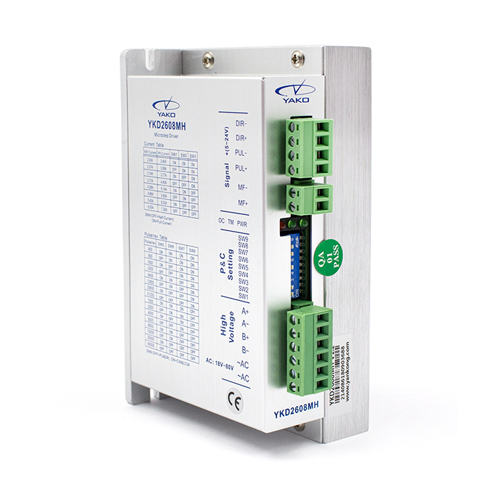 Одноканальный драйвер шаговых двигателей YAKO YKD2608MH