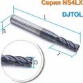 Спиральные четырехзаходные фрезы с покрытием AlTiN