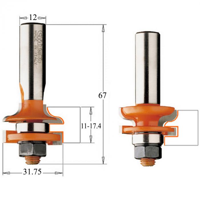 Фреза CMT шип-паз 991.517.11