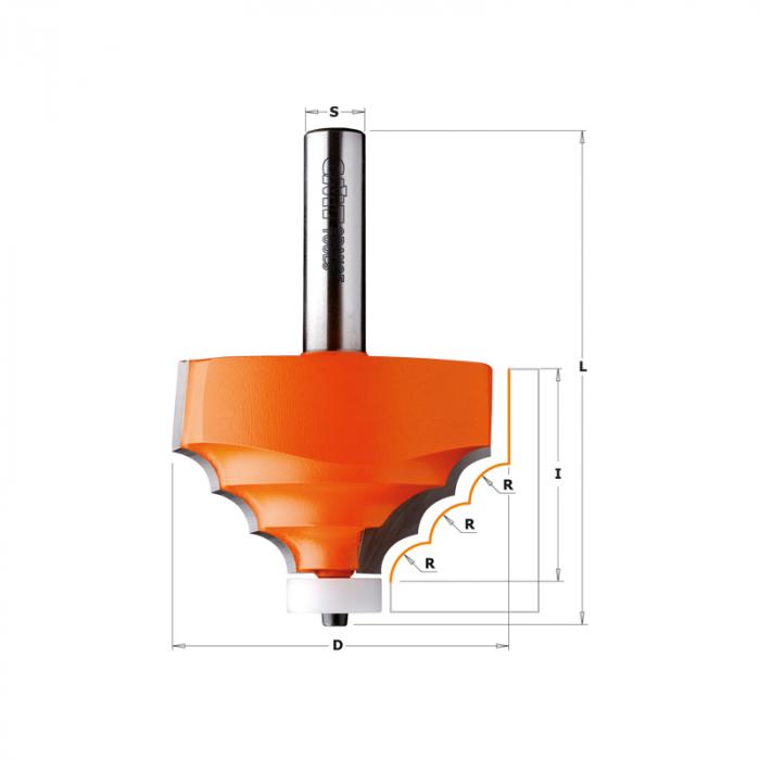 Фреза CMT профильная по камню 980.521.11