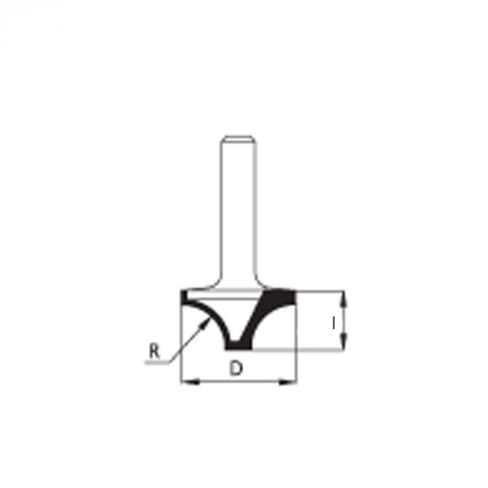 Фреза профильная WPW RH12002