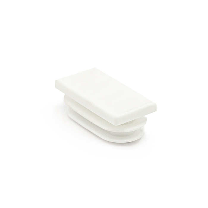 Заглушка пластиковая прямоугольная 20х40 (белая)