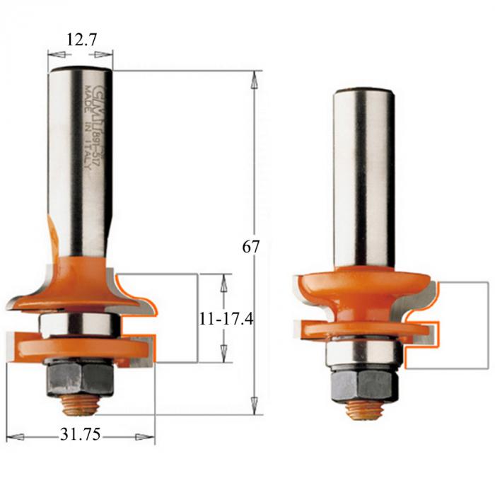Фреза CMT шип-паз 891.517.11